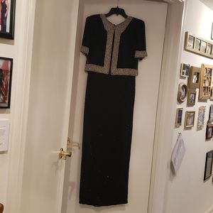 Beaded gown by Lawrence Kazar  size M